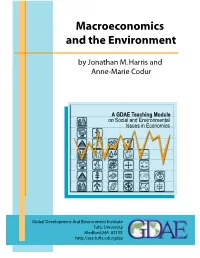 Macroeconomics and the Environment
