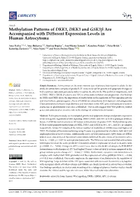 Methylation Patterns of DKK1, DKK3 and Gsk3p Are