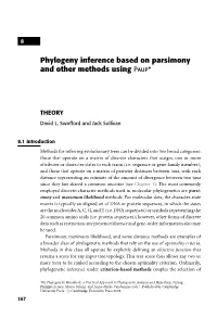 Phylogeny Inference Based on Parsimony and Other Methods Using Paup*