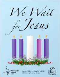 Advent at Home 2020 We Wait for Jesus