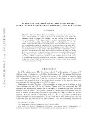 Arxiv:1902.07301V3 [Math.CO] 13 Feb 2020 Which N H Itiuinwhere Distribution the and of Ojcuefo 8]Wihhsntbe Eovd H Oere Sole the Resolved