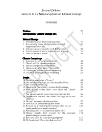 Beyond Debate: Answers to 50 Misconceptions on Climate Change