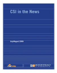 CSI in the News