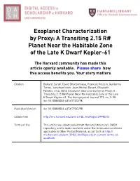 Exoplanet Characterization by Proxy: a Transiting 2.15 R# Planet Near the Habitable Zone of the Late K Dwarf Kepler-61