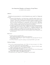 Low-Dimensional Topology and Geometric Group Theory