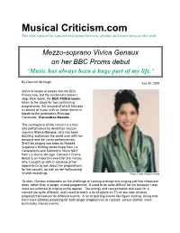 Musical Criticism.Com the New Source for Concert and Opera Reviews, Articles and Interviews on the Web