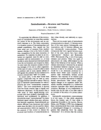 Semiochemicals-Structure and Function