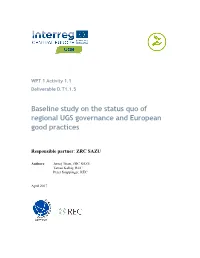 Baseline Study on the Status Quo of Regional UGS Governance and European Good Practices