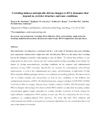 Crowding Induces Entropically-Driven Changes to DNA Dynamics That Depend on Crowder Structure and Ionic Conditions