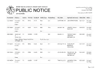 Public Notice &gt;&gt; Licensing and Management System Admin &gt;&gt;