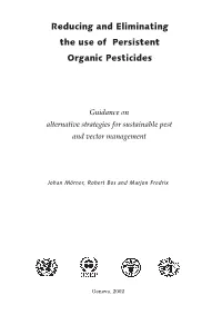 Reducing and Eliminating the Use of Persistent Organic Pesticides