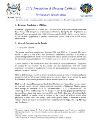 2011 Population & Housing Census Preliminary Results Brief