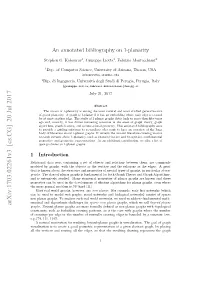 An Annotated Bibliography on 1-Planarity