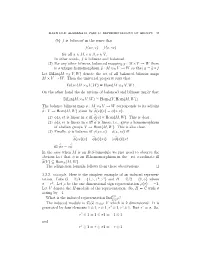 Induced Representations