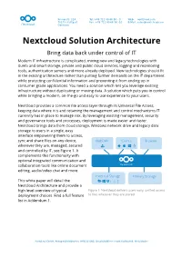 Nextcloud Solution Architecture