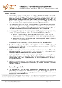 Opens in a New Windowguidelines for Pesticide Registration
