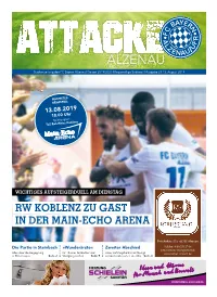 Rw Koblenz Zu Gast in Der Main-Echo Arena