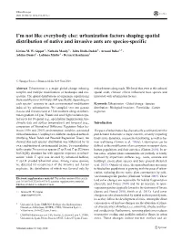 Urbanization Factors Shaping Spatial Distribution of Native and Invasive Ants Are Species-Specific
