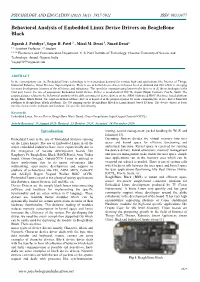 Behavioral Analysis of Embedded Linux Device Drivers on Beaglebone Black