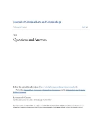 Questions and Answers