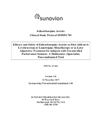 Study Protocol SEP093-701