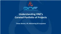 Understanding ONF's Curated Portfolio of Projects