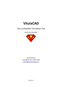 Vituixcad Loudspeaker Simulator