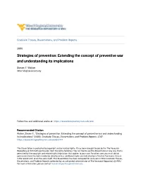 Extending the Concept of Preventive War and Understanding Its Implications