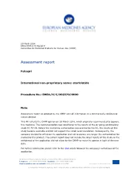 List Item Withdrawal Assessment Report for Folcepri