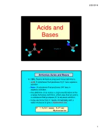 Acids and Bases