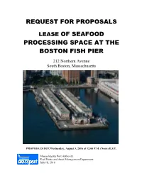 Request for Proposals Lease of Seafood Processing