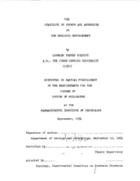 THE STABILITY of GYPSUM and ANHYDRITE in the GEOLOGIC ENVIRONMENT by Leonard S