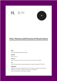 View. Theories and Practices Ofvisual Culture