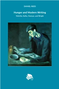 Hunger and Modern Writing