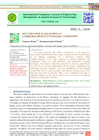 Lashkar-E-Jhangvi Vs Hazara Community