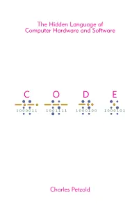 The Hidden Language of Computer Hardware and Software Charles