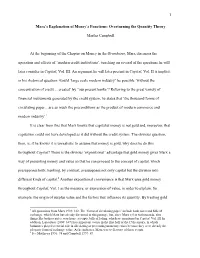 1 Marx's Explanation of Money's Functions: Overturning the Quantity