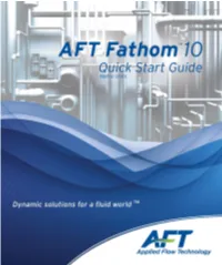 AFT Fathom Quick Start Guide