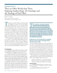 Exploring Stephen King's the Gunslinger and the Theology Of