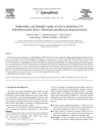 Temperature and Humidity Aging of Poly(P-Phenylene-2,6