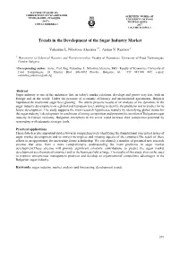Trends in the Development of the Sugar Industry Market
