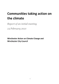 Communities Taking Action on the Climate