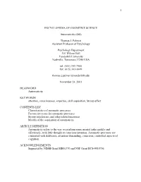 Encyclopedia of Cognitive Science