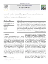 Genetically Modified Whole-Cell Bioreporters for Environmental