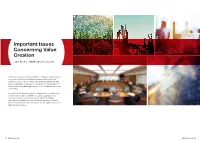 Important Issues Concerning Value Creation How MUFG Addresses ESG Issues