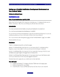 Setting up a Portable Intellivision Development Environment on Your Android Tablet