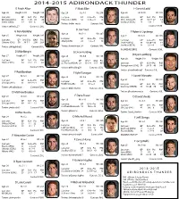 2014-2015 Adirondack Thunder