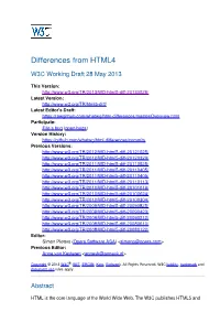 Differences from HTML4