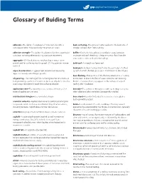 Glossary of Buiding Terms