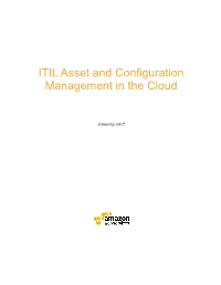 ITIL Asset and Configuration Management in the Cloud
